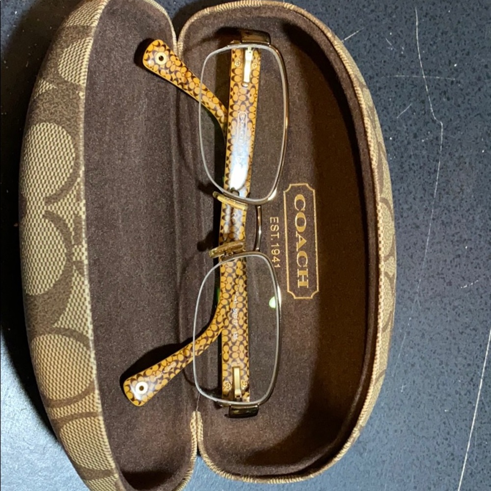 Rarely worn Coach prescription eyeglasses